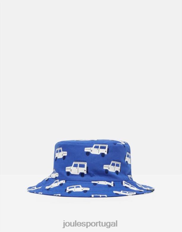 chapéu de sol estampado brit bebês pequenos caminhões azuis Joules acessórios 2X26V432