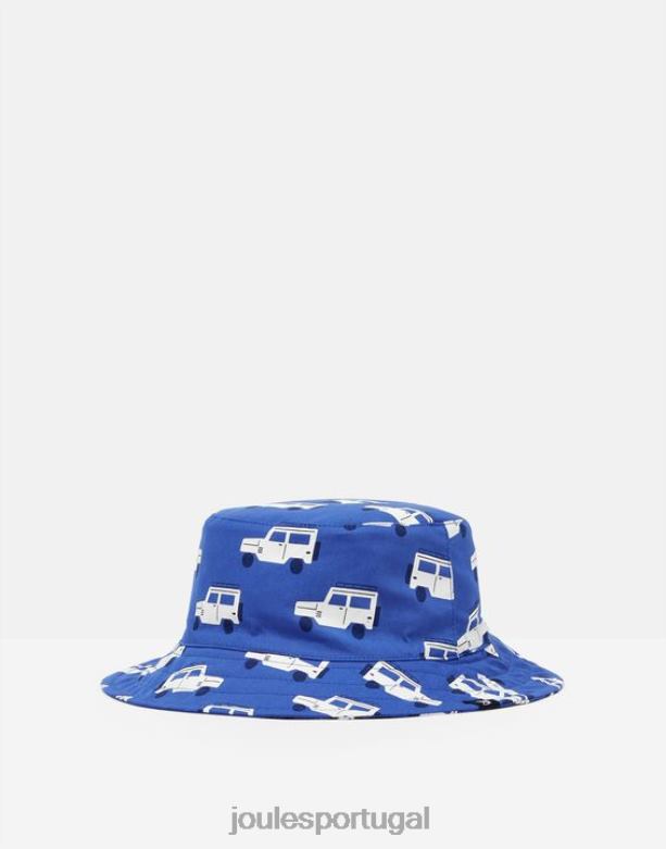 chapéu de sol estampado brit bebês pequenos caminhões azuis Joules acessórios 2X26V432