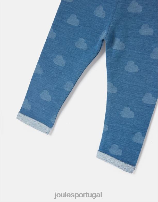 legging jeans com estampa minnie 0-3 anos bebês nuvem jeans Joules vestuário 2X26V419