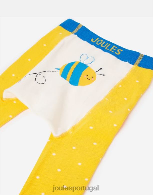 leggings animadas com 2 personagens bebês abelha coelhinho Joules vestuário 2X26V407