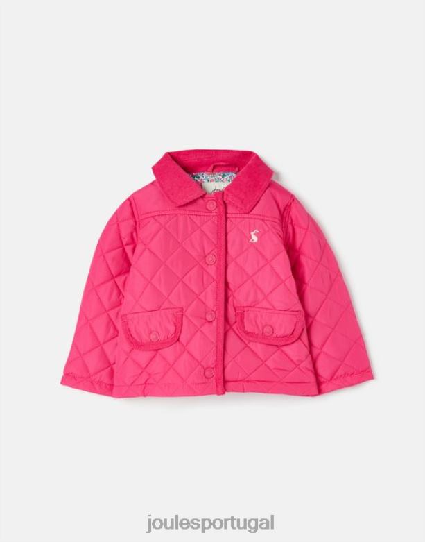 casaco acolchoado mabel 0-3 anos garotas Rosa brilhante Joules vestuário 2X26V392