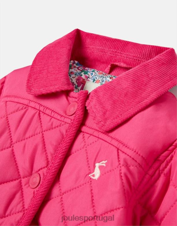 casaco acolchoado mabel 0-3 anos garotas Rosa brilhante Joules vestuário 2X26V392