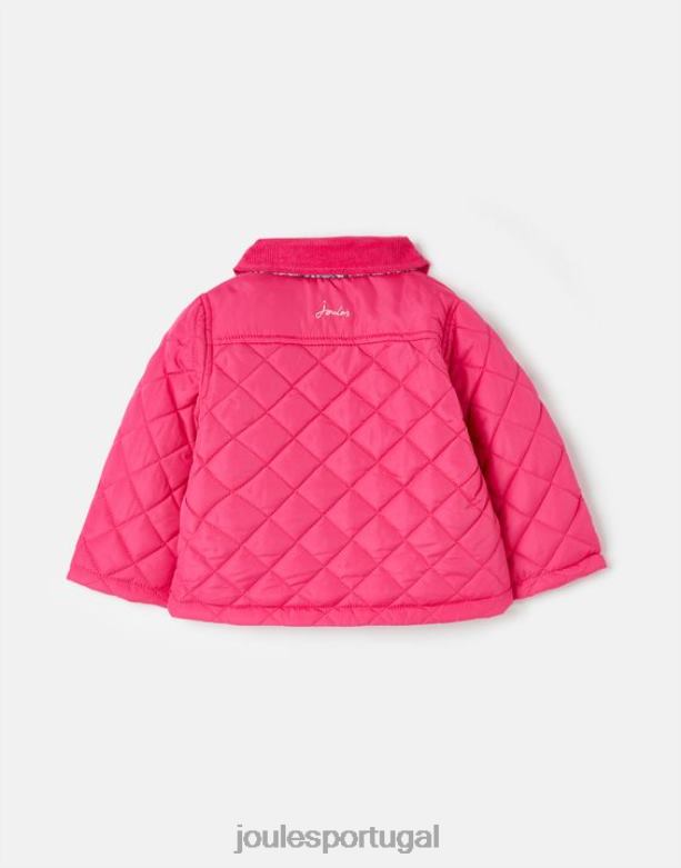 casaco acolchoado mabel 0-3 anos garotas Rosa brilhante Joules vestuário 2X26V392