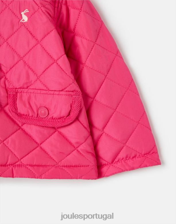 casaco acolchoado mabel 0-3 anos garotas Rosa brilhante Joules vestuário 2X26V392