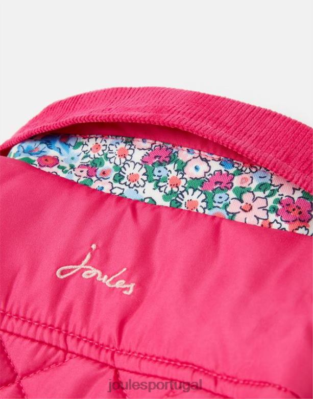 casaco acolchoado mabel 0-3 anos garotas Rosa brilhante Joules vestuário 2X26V392