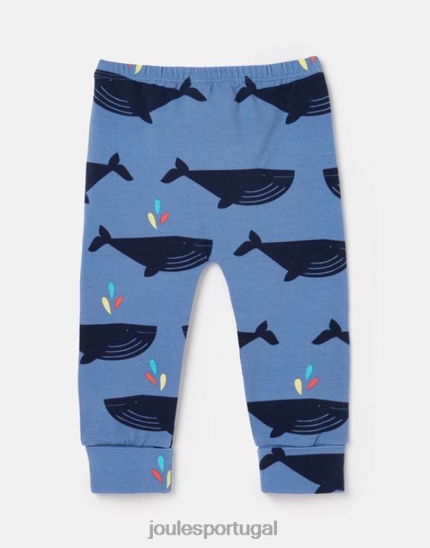 legging de algodão orgânico payton 0-3 anos Rapazes baleia Azul Joules vestuário 2X26V396