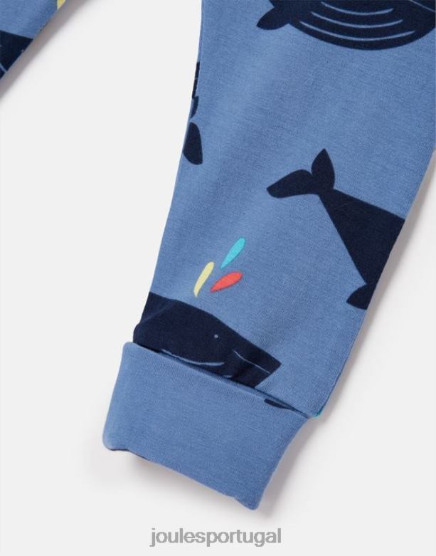 legging de algodão orgânico payton 0-3 anos Rapazes baleia Azul Joules vestuário 2X26V396