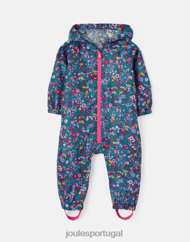 poça de poça reciclada à prova d'água 1-3 anos Rapazes arco-íris azul Joules vestuário 2X26V412