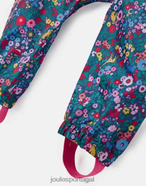 poça de poça reciclada à prova d'água 1-3 anos Rapazes arco-íris azul Joules vestuário 2X26V412