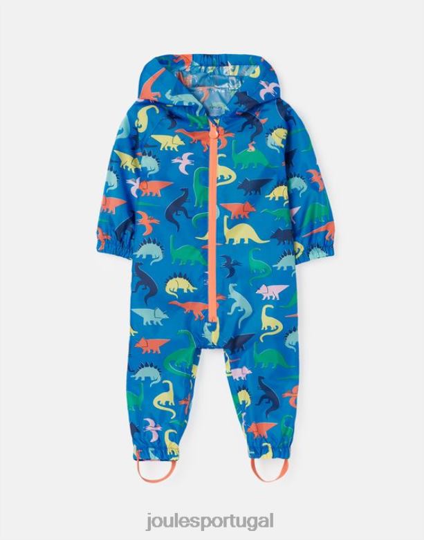 poça de poça reciclada à prova d'água 1-3 anos Rapazes dinossauro azul Joules vestuário 2X26V439