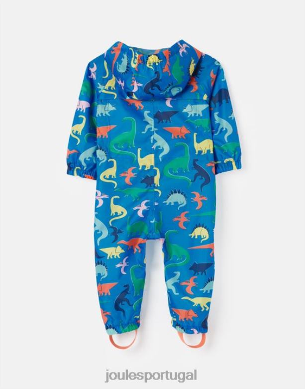 poça de poça reciclada à prova d'água 1-3 anos Rapazes dinossauro azul Joules vestuário 2X26V439