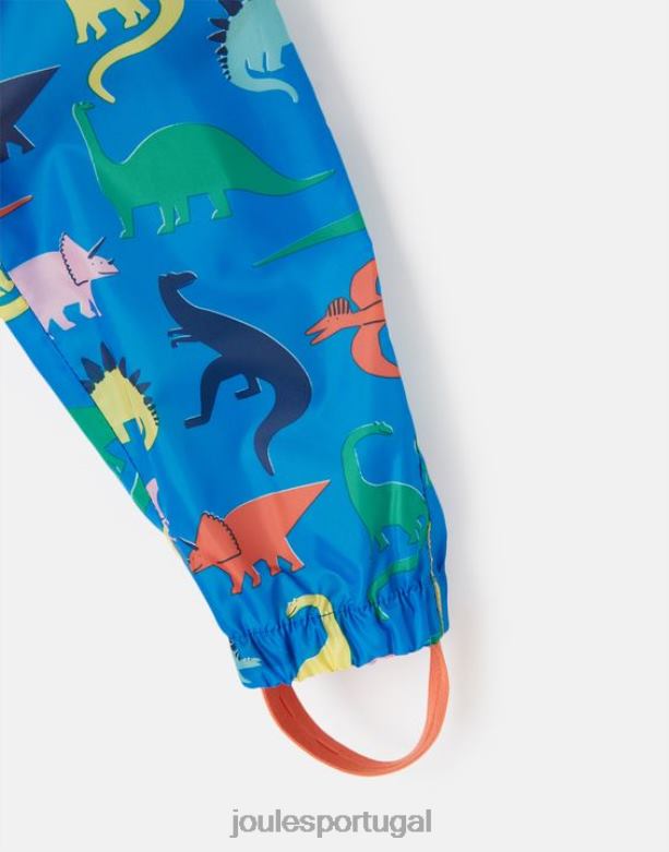 poça de poça reciclada à prova d'água 1-3 anos Rapazes dinossauro azul Joules vestuário 2X26V439
