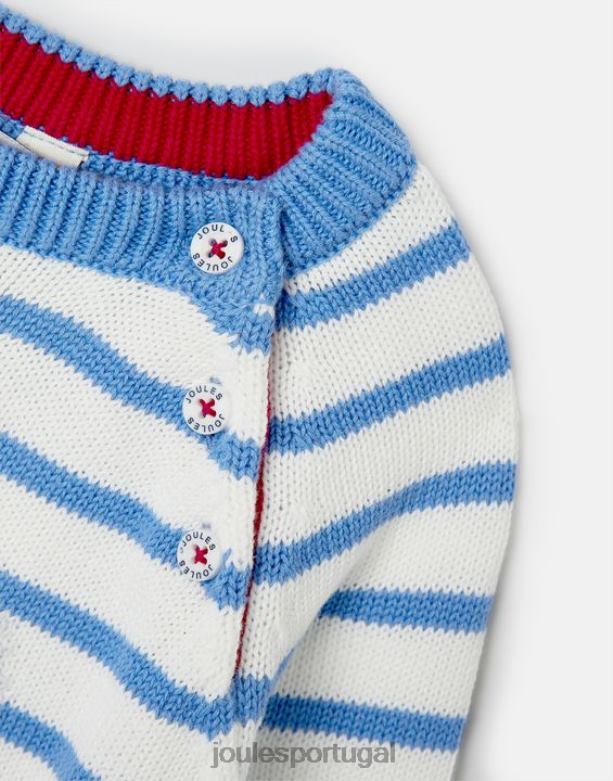 suéter winnie intarsia 0-3 anos bebês listra de coelho Joules vestuário 2X26V411