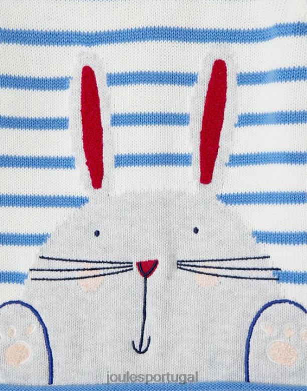suéter winnie intarsia 0-3 anos bebês listra de coelho Joules vestuário 2X26V411