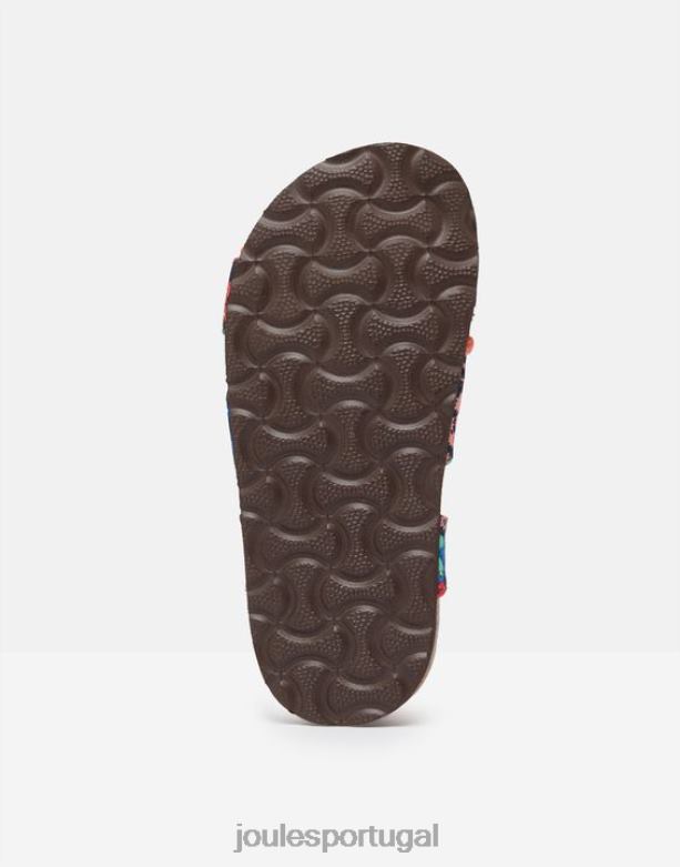 sandália tessie com tiras múltiplas de velcro garotas cantiga de gema azul Joules calçados 2X26V332