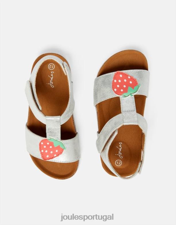 sandalia scarlett garotas prata Joules calçados 2X26V333