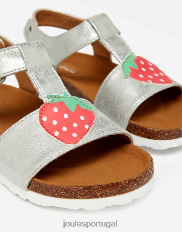 sandalia scarlett garotas prata Joules calçados 2X26V333
