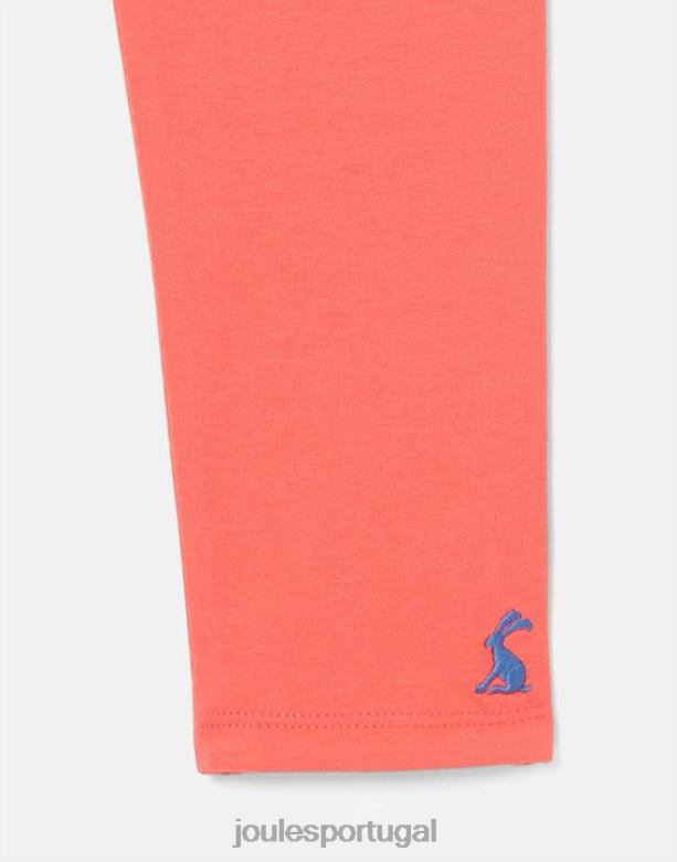 legging emília 2 a 12 anos garotas coral Joules vestuário 2X26V309
