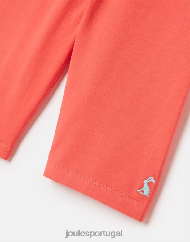 shorts legging em jersey cartwheel 2 a 12 anos garotas coral Joules vestuário 2X26V288