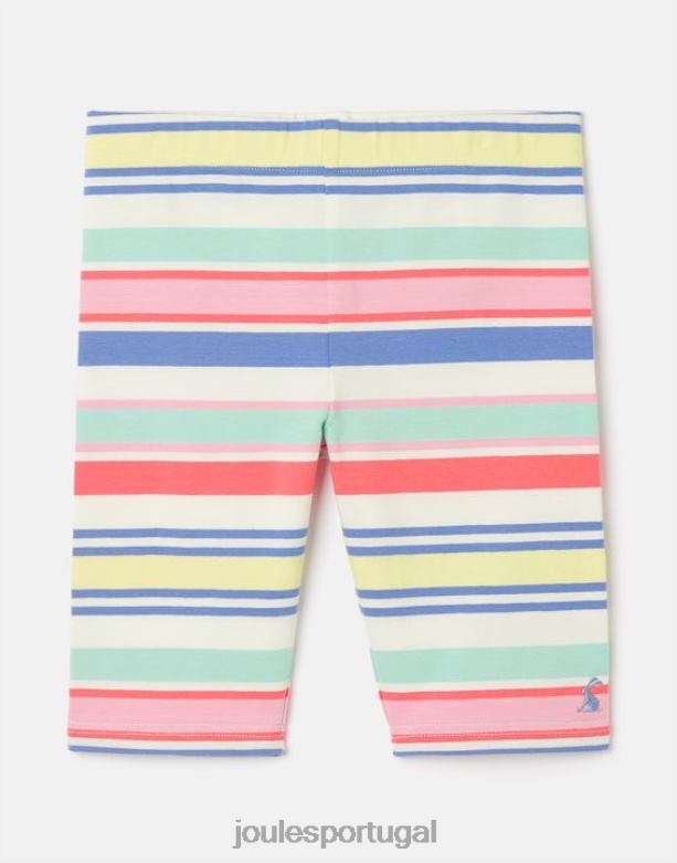 shorts legging em jersey cartwheel 2 a 12 anos garotas faixa múltipla Joules vestuário 2X26V322