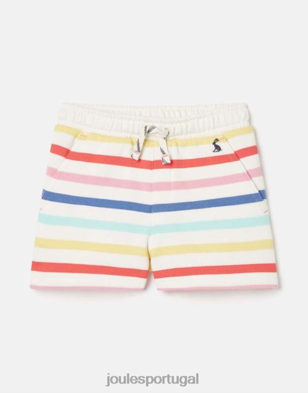 shorts listrados em jersey reilley 2 a 12 anos garotas faixa múltipla Joules vestuário 2X26V273