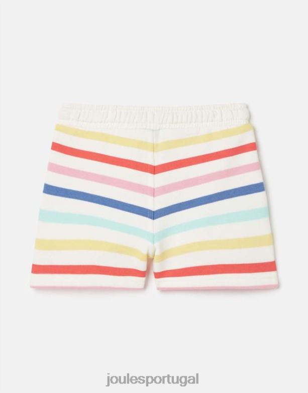 shorts listrados em jersey reilley 2 a 12 anos garotas faixa múltipla Joules vestuário 2X26V273