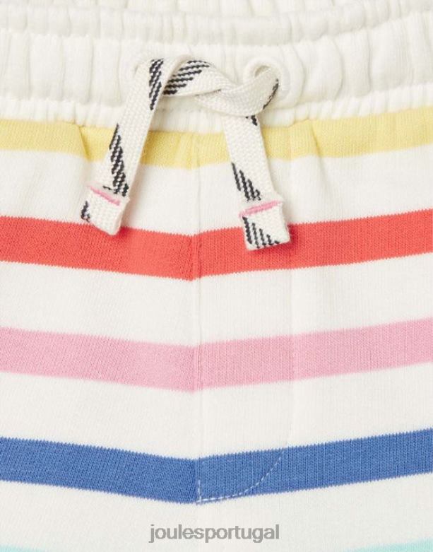 shorts listrados em jersey reilley 2 a 12 anos garotas faixa múltipla Joules vestuário 2X26V273