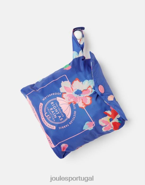 jaqueta golightly packaway 2-12 anos garotas floral azul Joules vestuário 2X26V305