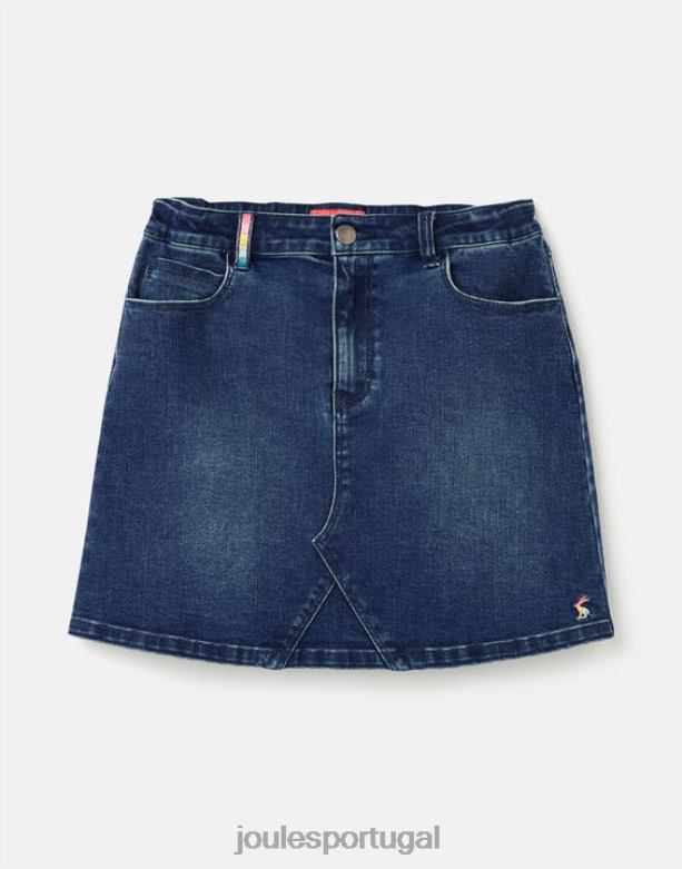 saia jeans hollis 5 bolsos 1-12 anos garotas jeans Joules vestuário 2X26V292