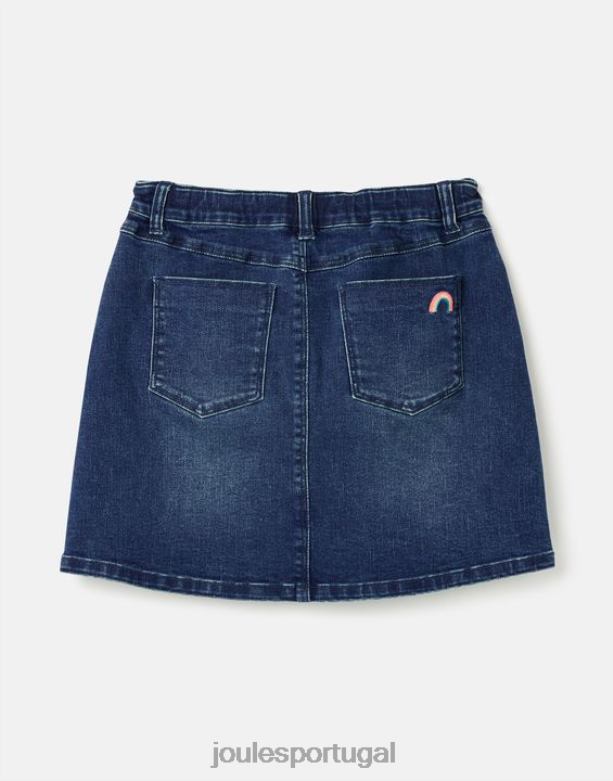 saia jeans hollis 5 bolsos 1-12 anos garotas jeans Joules vestuário 2X26V292