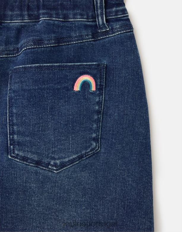 saia jeans hollis 5 bolsos 1-12 anos garotas jeans Joules vestuário 2X26V292