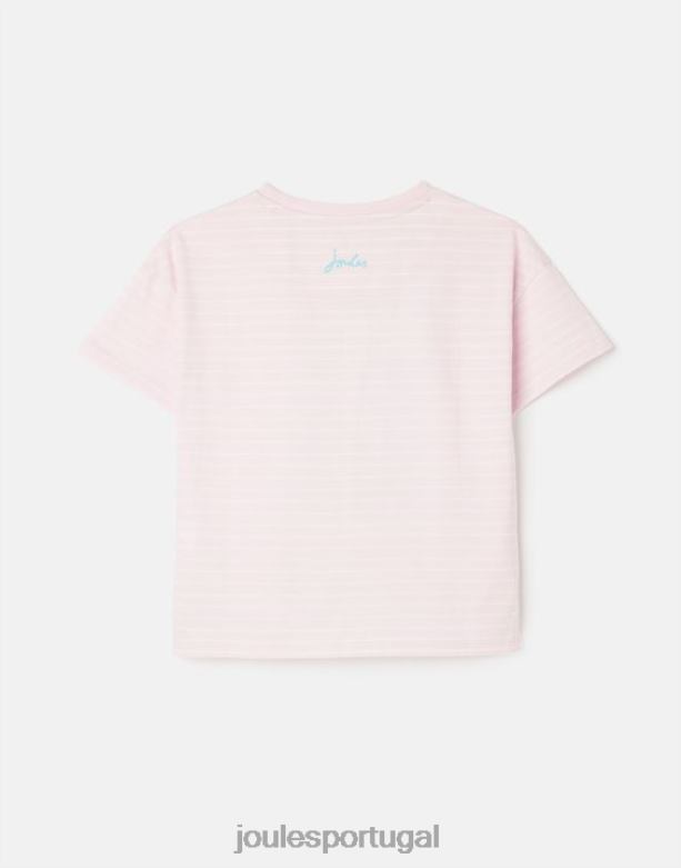 camiseta bethany com apliques 2 a 12 anos garotas rosa frutado Joules vestuário 2X26V295