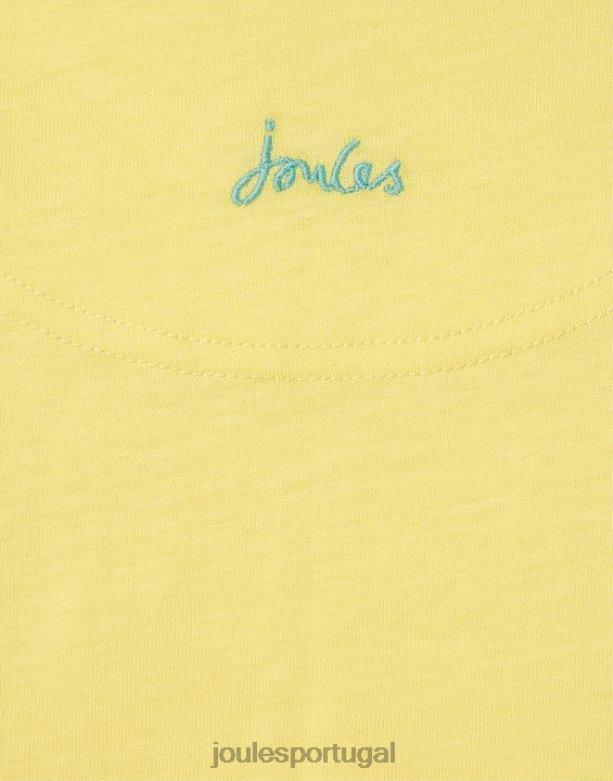 camiseta cassie manga curta 2-12 anos garotas amarelo claro Joules vestuário 2X26V275