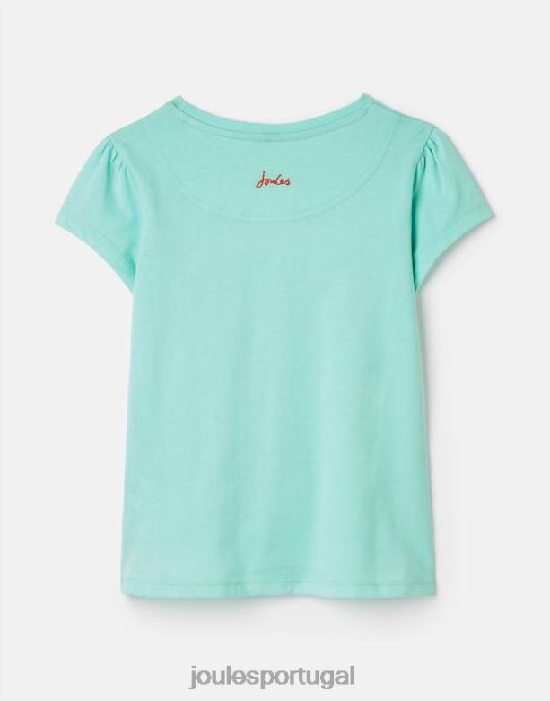 camiseta serigrafada pixie 2 a 12 anos garotas feriado azul Joules vestuário 2X26V261