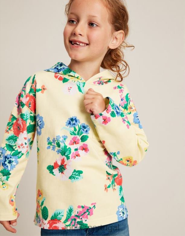 moletom abbie leve com capuz de 2 a 12 anos garotas amarelo pastel Joules vestuário 2X26V282