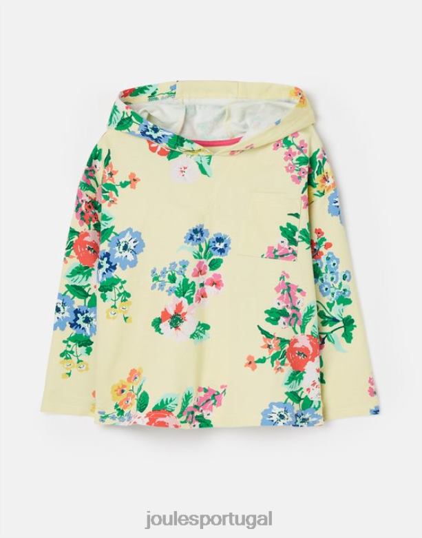 moletom abbie leve com capuz de 2 a 12 anos garotas amarelo pastel Joules vestuário 2X26V282