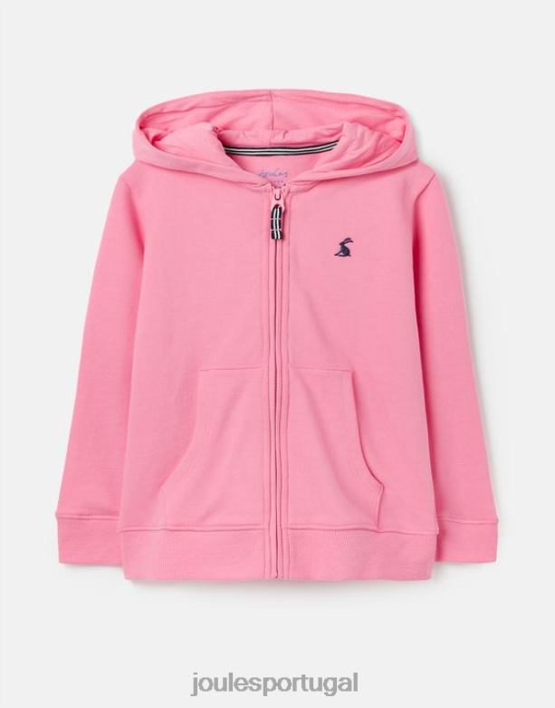 moletom com capuz e zíper mayday 2 a 12 anos garotas aurora rosa Joules vestuário 2X26V263