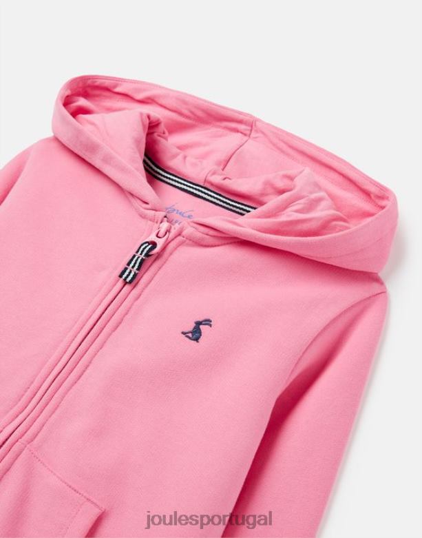 moletom com capuz e zíper mayday 2 a 12 anos garotas aurora rosa Joules vestuário 2X26V263