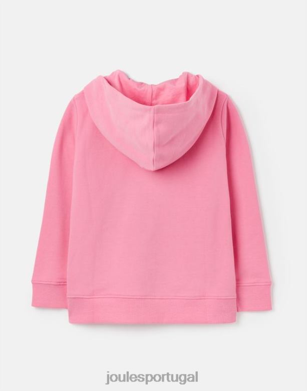 moletom com capuz e zíper mayday 2 a 12 anos garotas aurora rosa Joules vestuário 2X26V263