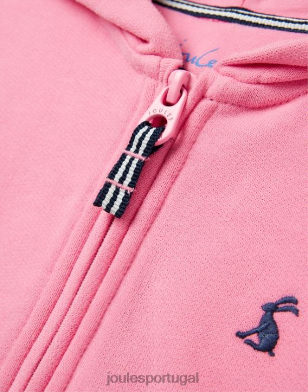 moletom com capuz e zíper mayday 2 a 12 anos garotas aurora rosa Joules vestuário 2X26V263