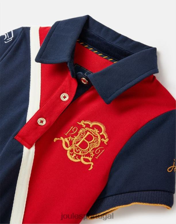 camisa polo burgley 2-12 anos garotas vermelho escuro Joules vestuário 2X26V329
