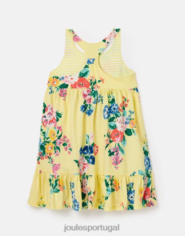 vestido jérsei juno em camadas 2-12 anos garotas amarelo pastel Joules vestuário 2X26V285