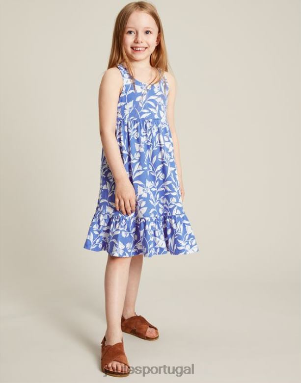 vestido jérsei juno em camadas 2-12 anos garotas borboleta azul Joules vestuário 2X26V317
