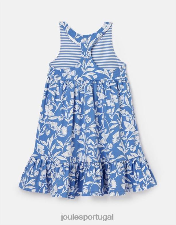 vestido jérsei juno em camadas 2-12 anos garotas borboleta azul Joules vestuário 2X26V317