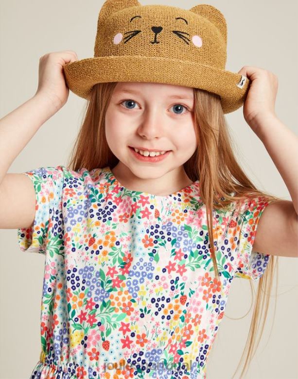 vestido jude manga curta jersey 2-12 anos garotas cantiga de morango Joules vestuário 2X26V274