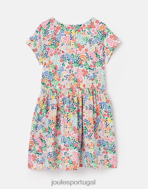 vestido jude manga curta jersey 2-12 anos garotas cantiga de morango Joules vestuário 2X26V274