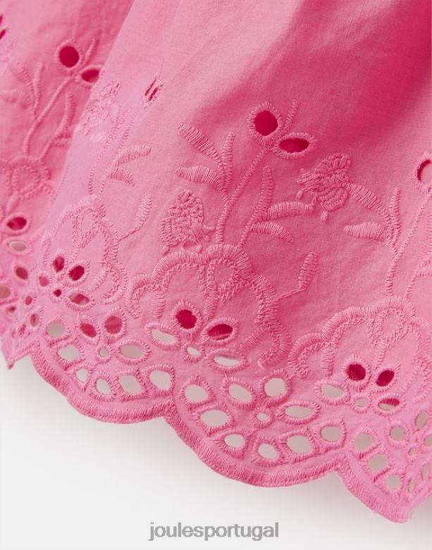 vestido midi kiki de 2 a 12 anos garotas aurora rosa Joules vestuário 2X26V294