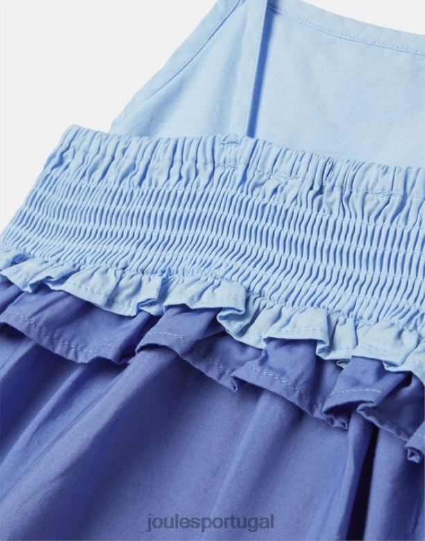 vestido trapézio theadora 5-12 anos garotas bloco de cores Joules vestuário 2X26V314