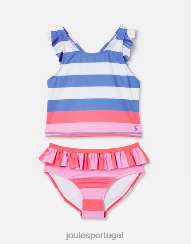 laurielle tankini 2-12 anos garotas faixa múltipla Joules vestuário 2X26V296