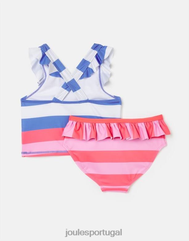 laurielle tankini 2-12 anos garotas faixa múltipla Joules vestuário 2X26V296
